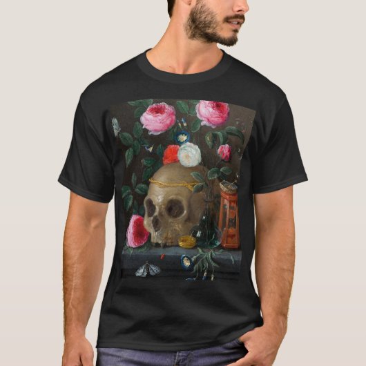 Schedel Vanitas Stilleven Jan van Kessel T-shirt (Voorkant)
