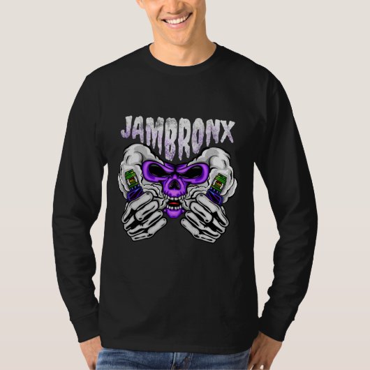 schedel vape rook t-shirt (Voorkant)