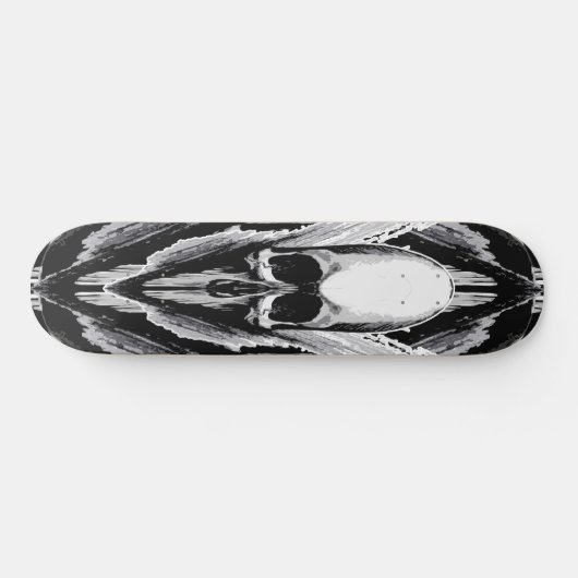 Schedel vector poster stijl persoonlijk skateboard (Horizontaal)