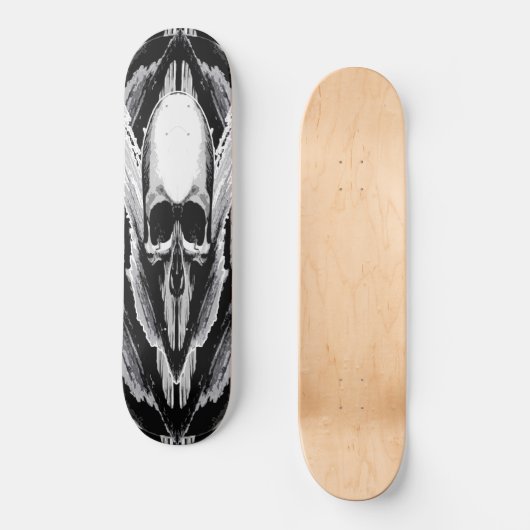 Schedel vector poster stijl persoonlijk skateboard (Voorkant)