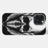 Schedel vectorposter iPhone hoesje (Achterkant horizontaal)