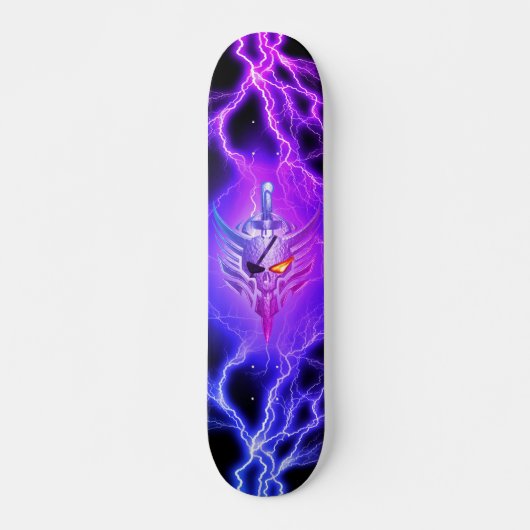 Schedel VIKING KRIGER Persoonlijk Skateboard (Voorkant)