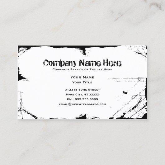 schedel visitekaartje (Achterkant)