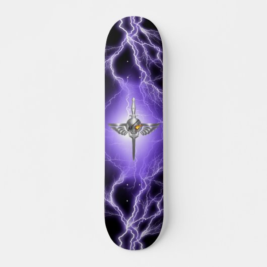 Schedel Vleugelig Persoonlijk Skateboard (Voorkant)