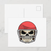 Schedel Voetbalhelm Briefkaart (Voorkant / Achterkant)