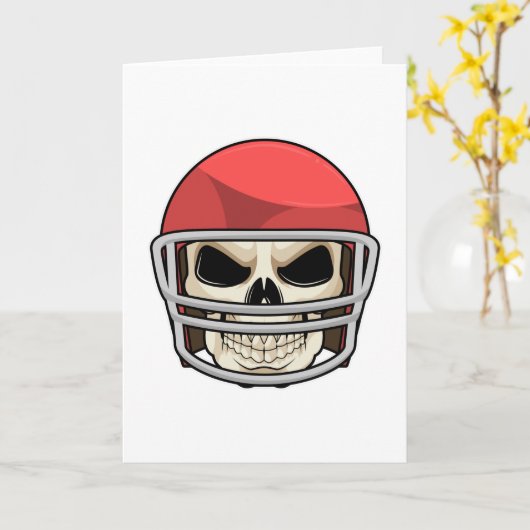 Schedel Voetbalhelm Kaart (Gele Bloem)