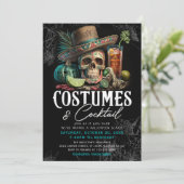 Schedel Volwassen Halloween Cocktails & Kostuums F Kaart (Staand voorkant)