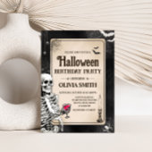  schedel volwassen Halloween verjaardagsfeest Kaart