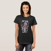 schedel voor het echte leven t-shirt (Voorkant volledig)