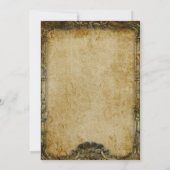  schedel voor je halloween party kaart (Achterkant)