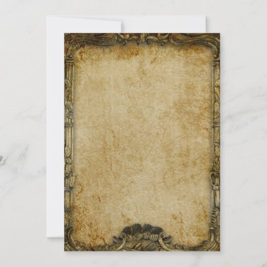 schedel voor je halloween party kaart (Achterkant)