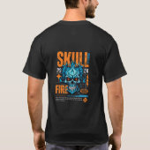 schedel vuur borcelle t-shirt (Achterkant)