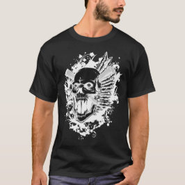 Schedel Warrior T-shirt Gotische Skelet Tee