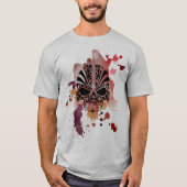  schedel ~ Waterverf Bloed Spletters T-shirt (Voorkant)