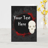 Schedel Wenskaart Kaart (Gele Bloem)