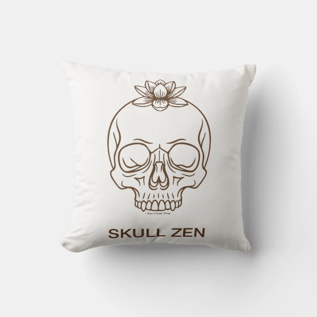 Schedel Zen Kussen (Voorkant)