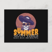 Schedel zomer pet briefkaart (Voorkant)