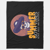 schedel zomerhoed fleece deken (Voorkant)