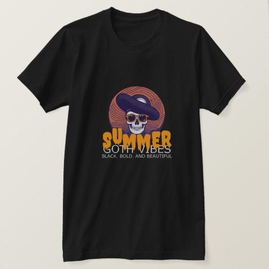 schedel zomerhoed t-shirt (Design voorkant)