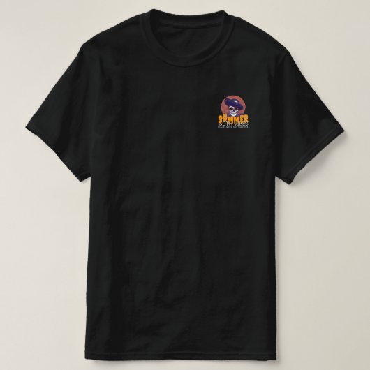schedel zomerhoed t-shirt (Design voorkant)