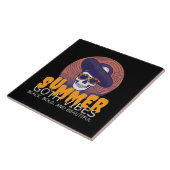 schedel zomerhoed tegeltje (Zijkant)