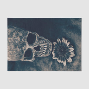 Schedel Zonnebloem Vintage Cyanotype Gotisch Tissuepapier