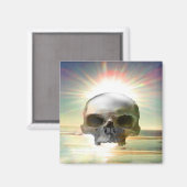Schedel Zonsondergang Magneet (Voorkant / Achterkant)