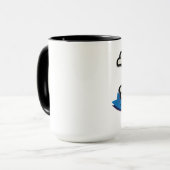 Schedel - Zwarte 15 oz Ringer Mok (Voorkant links)