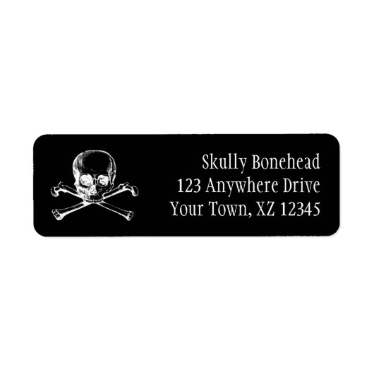 schedelbeenderen etiket (Voorkant)