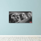 Schedelbekers canvasprint canvas afdruk (Insitu (Houten vloer))
