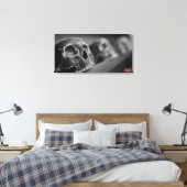 Schedelbekers canvasprint canvas afdruk (Insitu (Slaapkamer))