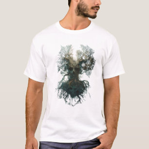 Schedelboom Surreal Donkere Natuur T-shirt