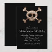 Schedelbotten met distressed look ELKE GEBEURTENIS Kaart (Voorkant / Achterkant)