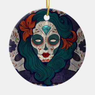 Schedeldames Keramisch Ornament