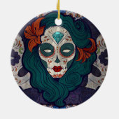 Schedeldames Keramisch Ornament (Achterkant)