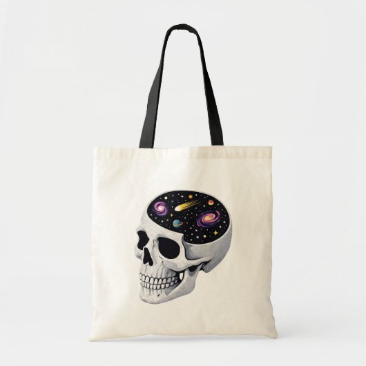 Schedeldel in de ruimte tote bag (Voorkant)