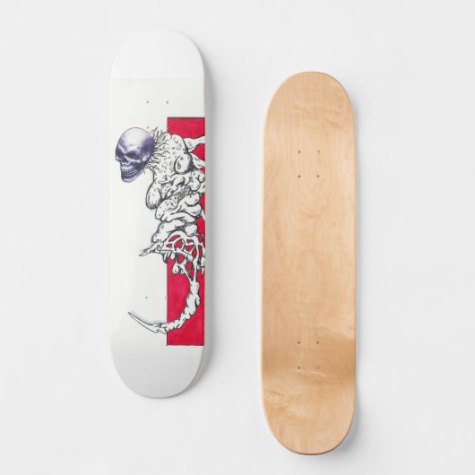 schedeldier persoonlijk skateboard (Voorkant)