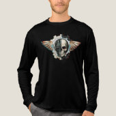 Schedelenvleugel Embleem Tri-Blend Shirt (Voorkant volledig)