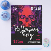 Schedelfeest Flyer Halloweenfeest (Enkel)