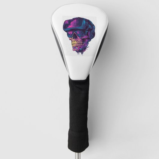 Schedelgamer-modus Golfheadcover (Voorkant)