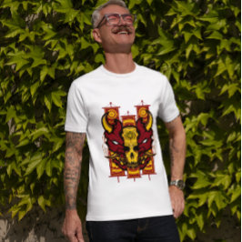 Schedelgemaskerde oni t-shirt