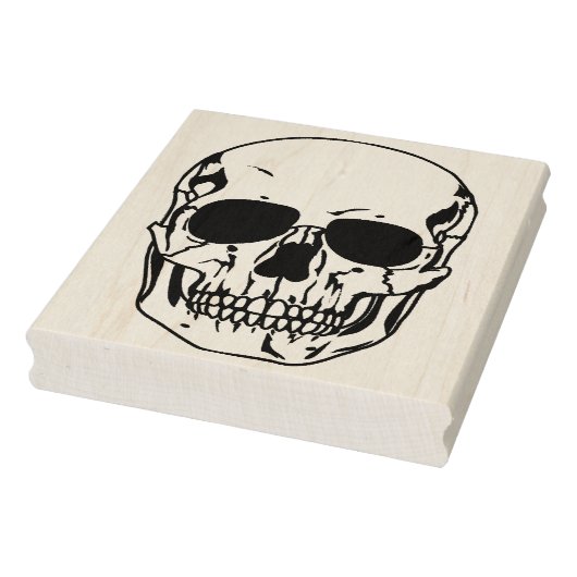 Schedelgezicht 2 illustratie kunststempel rubberstempel (Stempel)