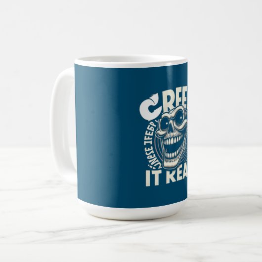 schedelhalloween koffiemok (Voorkant links)