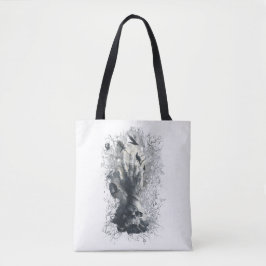 Schedelhand Ravens Gotische Donkere Kunst Boodscha Tote Bag