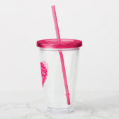 Schedelhart Acryl Drinkbeker (Links)