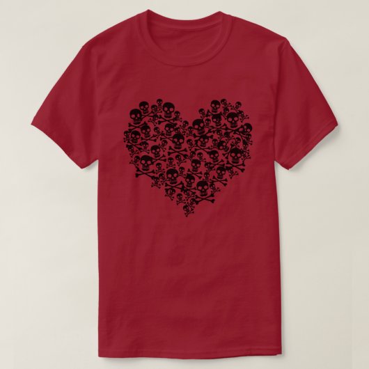 Schedelhart T-shirt (Design voorkant)