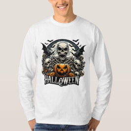 Schedelhorde Halloween Pompoen T-shirt