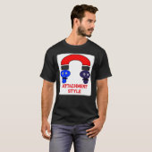 Schedelhuid Grafische Bijlage Stijl T-shirt (Voorkant volledig)