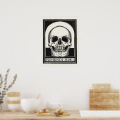 schedelillustratie van Julie De Graag Poster (Keuken)