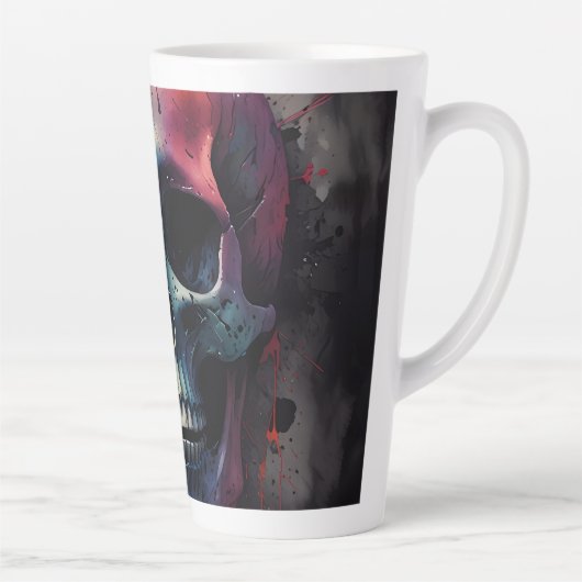 Schedelkleurig hoofd latte mok (Rechts)